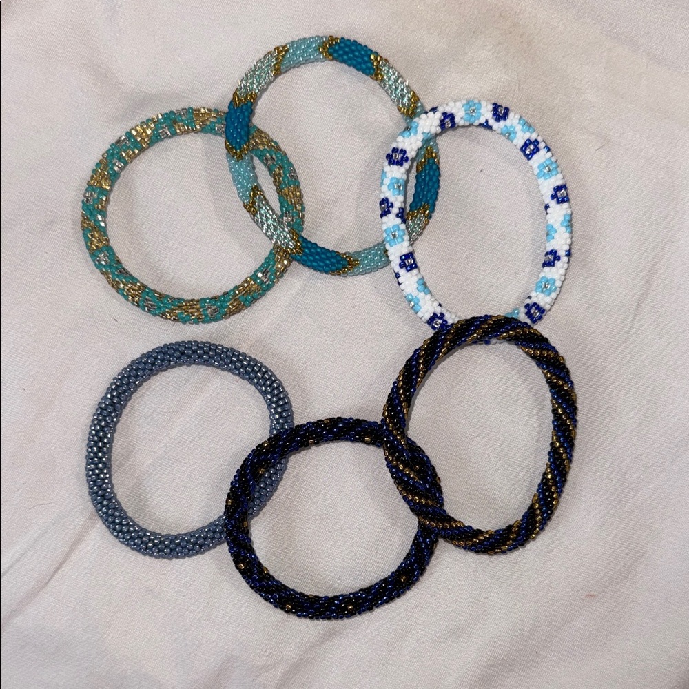 Sashka beaded bracelets Multicolor Beaded Bracelets Set of 6